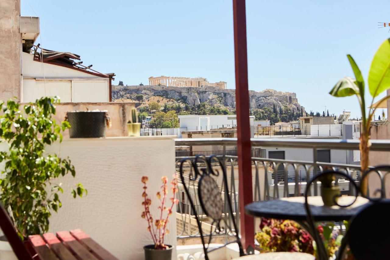 Mosaics Athens Central Studio With Acropolis View Luaran gambar